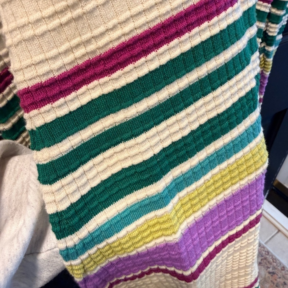 Free People Cream Stripe Knit Sweater - Picture 4 of 7